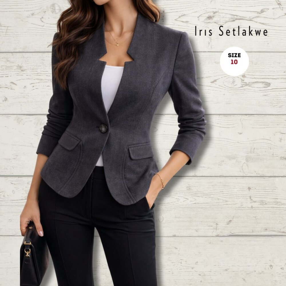 Iris Setlakwe Blazer – Grey – Size 10